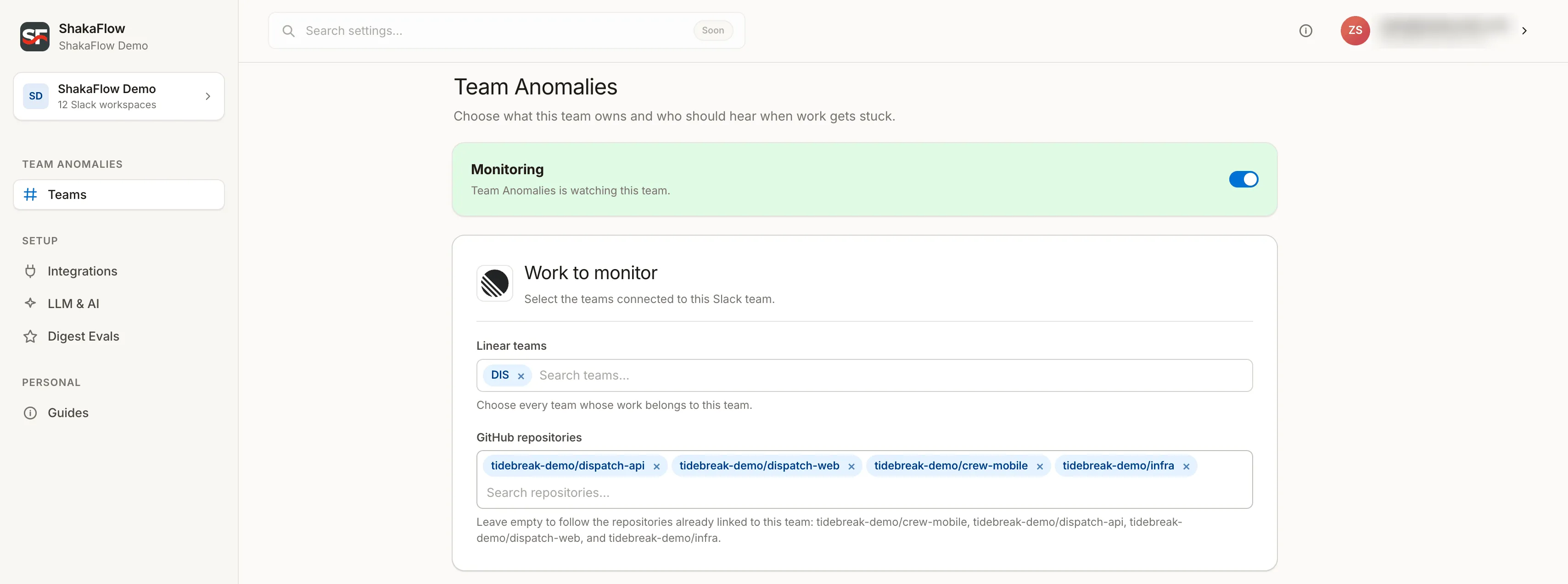Everything configurable on the web screenshot